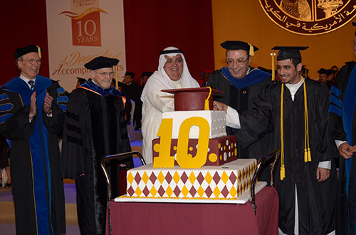 The american university of kuwait auk graduates its 9th class