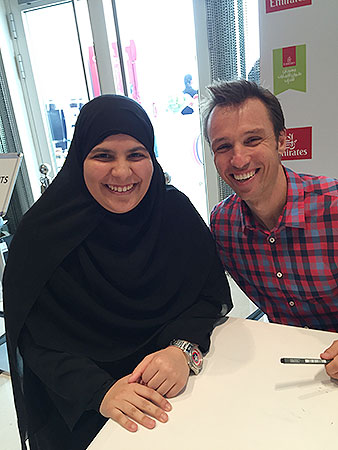 Auk diwaniya book club members attend the emirates airline festival of literature