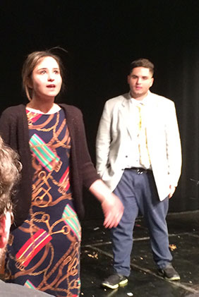 The drama spring production all in the timing