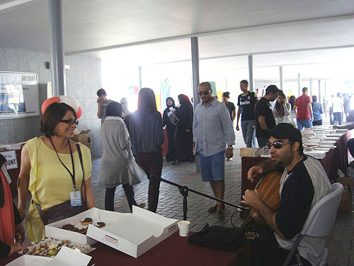 The auk arabic literature club holds its first literary book fair