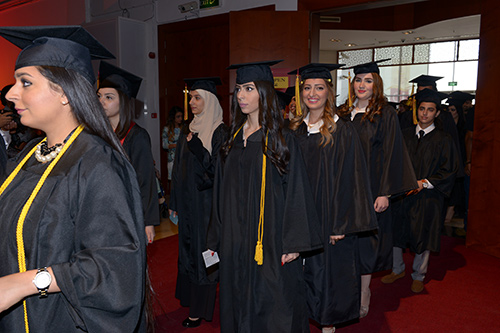 The american university of kuwait auk graduates its 9th class