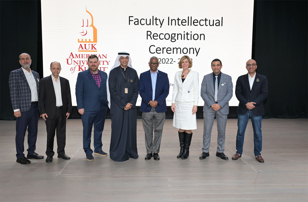 The american university of kuwait awards faculty for pioneering research contributions