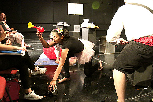 The drama spring production all in the timing