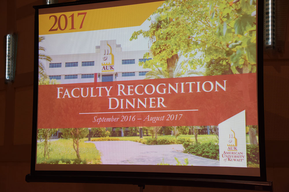 Faculty Recognition Evening 2017