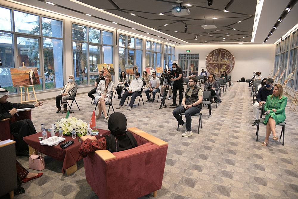 Auk library hosts sheikha intisar salem al-ali for book discussion on 400 years of kuwait