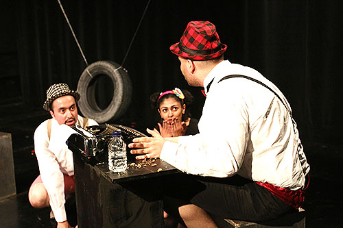 The drama spring production all in the timing