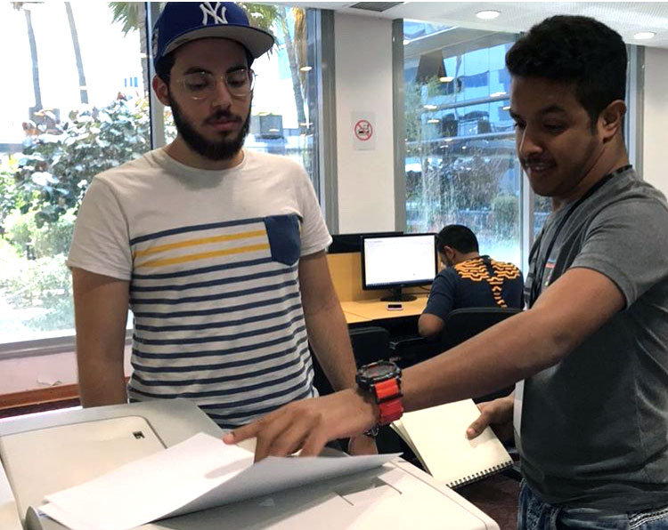 Auk library hosts students from dasman bilingual school for a voluntary work experience