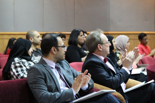 Auk rise center kicks off its lecture series with a talk by sadeq qasem